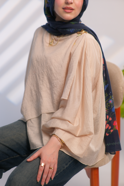 Buttercream Flowy Blouse