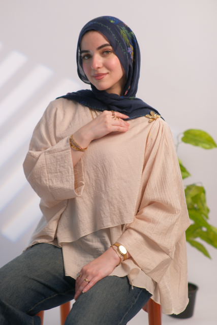 Buttercream Flowy Blouse