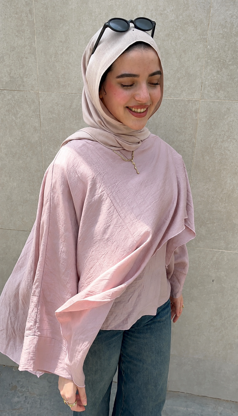 Pink lavender flowy blouse