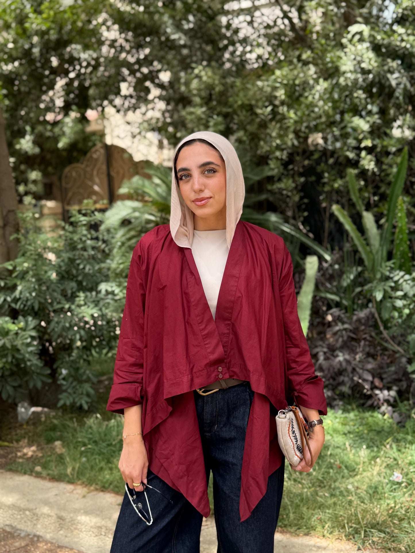 Burgundy Edgy Shirt