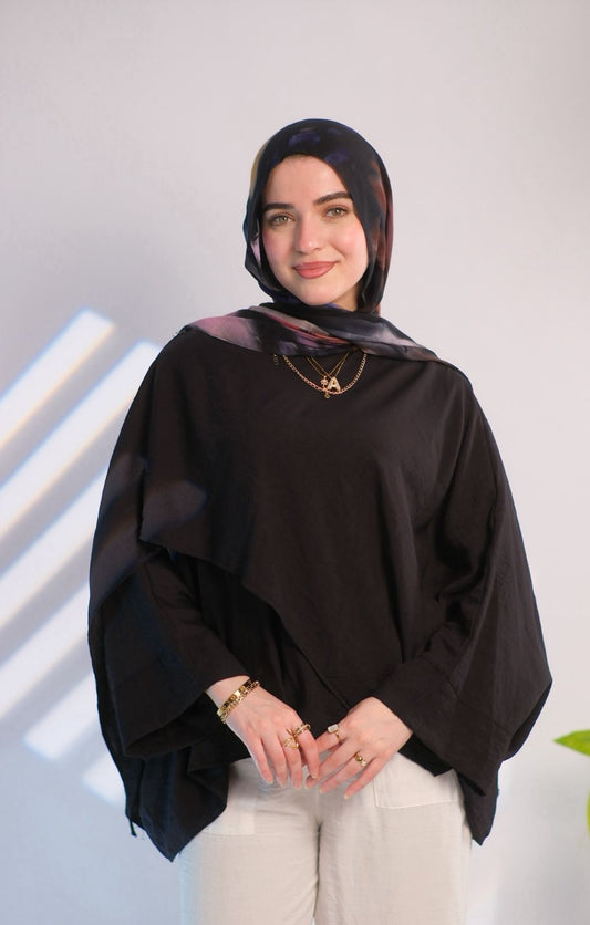 Black Flowy Blouse
