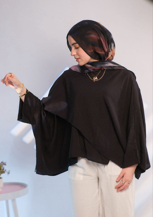 Black Flowy Blouse